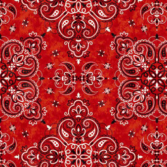 Cowboy Up || Bandana Red