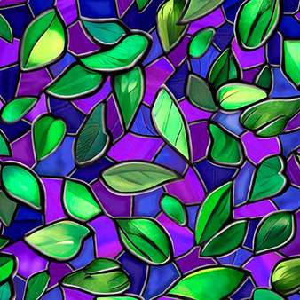 TREE OF LIFE LEAVES in purple