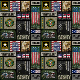 ARMY CAMO FLAG BLOCK