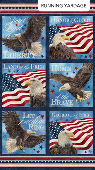 STARS AND STRIPS BLOCKS - RUNNING YARDAGE