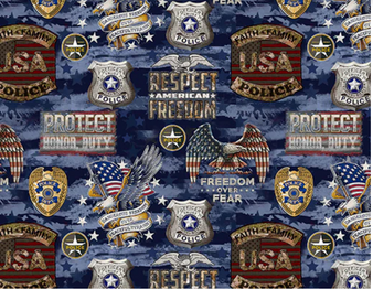 POLICE DEPT FLAG ALLOVER