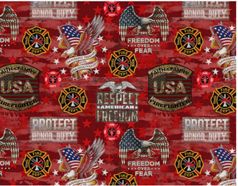 FIRE FIGHTER CAMO FLAG