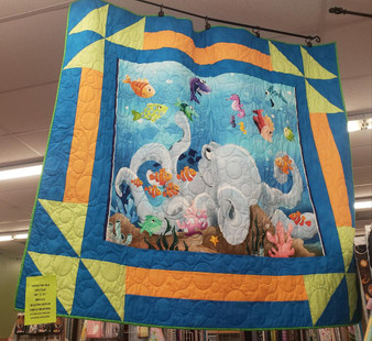 UNDER THE SEA OCTOPUS QUILT TOP KIT