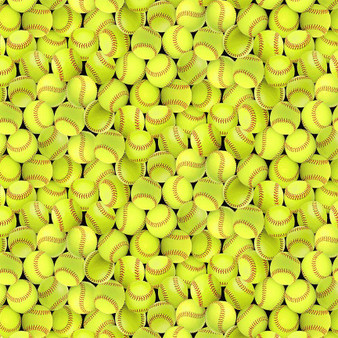 PACKED SOFTBALL IN YELLOW