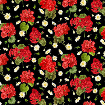 GERANIUMS AND DAISES