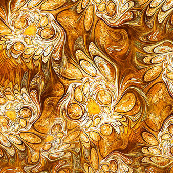 FELINE MARBLE ABSTRACT AMBER