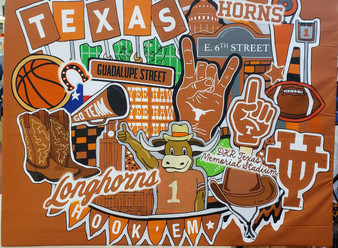 UNIVERSITY OF TEXAS DOODLE PANEL