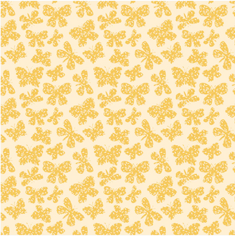 SCATTERED BUTTERFLIES YELLOW