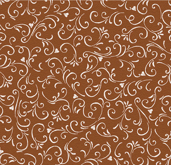 MORNING TREAT CHALK SCROLL BROWN