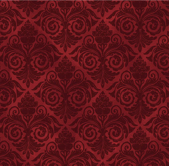 MORNING TREAT TONAL DARK RED DAMASK