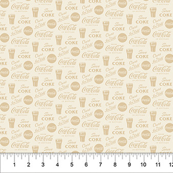 COCA COLA TONAL GLASS TAUPE