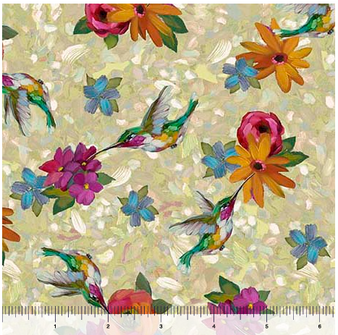 FLUTTERING PETALS HUMMINGBIRDS & FLORAL