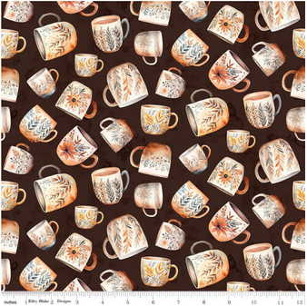 COFFEE TIME - COFFEE MUGS - BROWN
