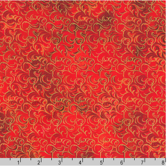 MIXED METALLICS SCARLET