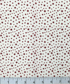 PATRIOTIC STARS WHITE/RED