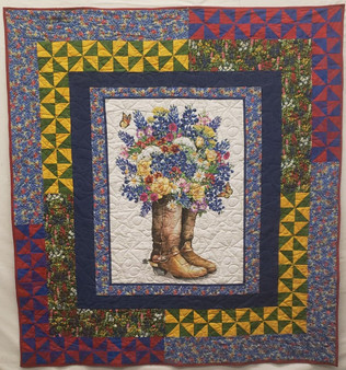 BLUEBONNET TEXAS BOOT QUILT KIT
