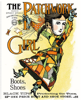 SCARY SCRAPS PATCHWORK GIRL PANEL