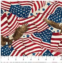 STARS AND STRIPES FLAGS AND EAGLES