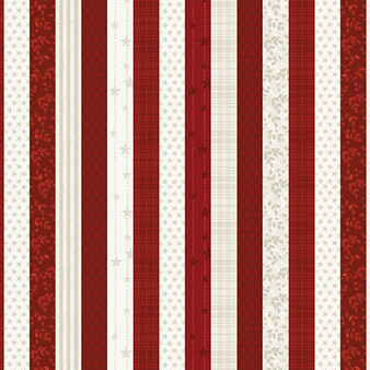 AMERICAN VALOR  PATRIOTIC STRIPES IN RED