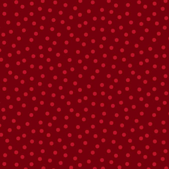 NORDIC HOLIDAY VILLAGE DOTS RED ON RED