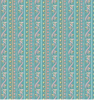GRANNY'S SEWING ROOM PILLOW TICKING / BLUE