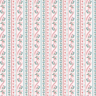 GRANNY'S SEWING ROOM PILLOW TICKING / PINK