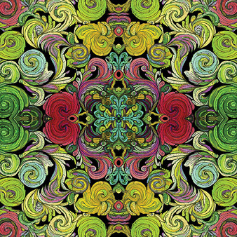 INCANDESCENT BOUQUET GREEN/MULTI