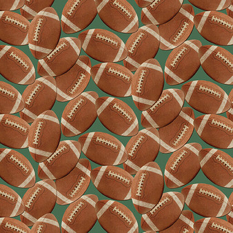 TOUCHDOWN FOOTBALL LEATHER - GREEN