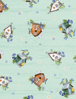 FRIENDLY FARMSTEAD BIRDHOUSES - TEAL