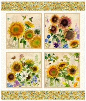 SUNFLOWER SONG 36" PANEL