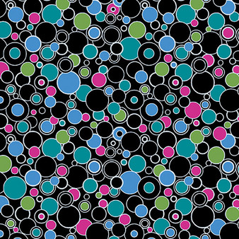 CAT'S MEOW CIRCLING ROUND - BLACK/MULTI