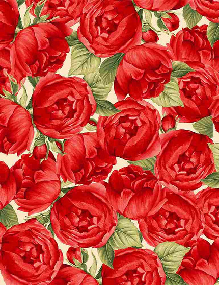 Timeless Treasure - Medium Red Roses
