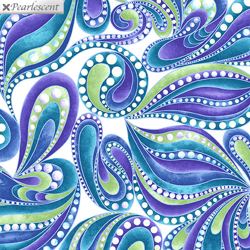 Paisley Style White/Multi