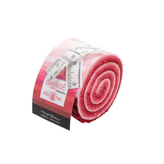 Moda Grunge JellyRoll Stitch Pink