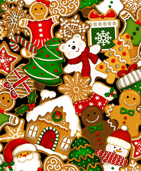 Stacked Cookies Black