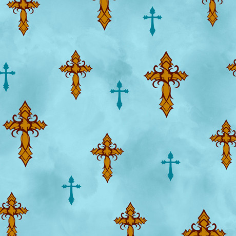 Amazing Grace Crosses in Teal