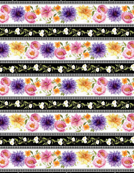 In Bloom Stripe Boarder