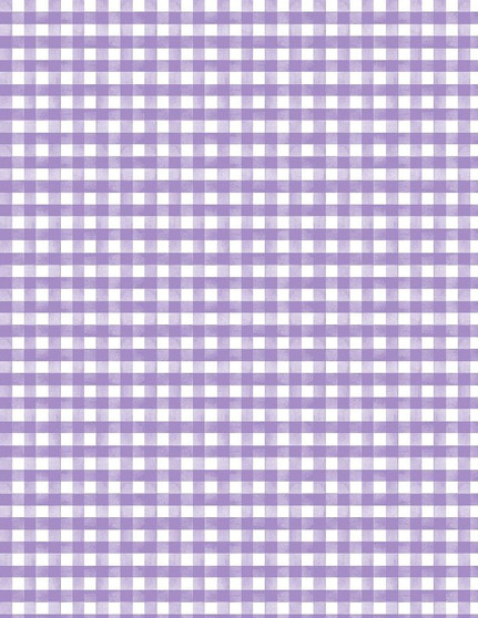 In Bloom Purple Gingham