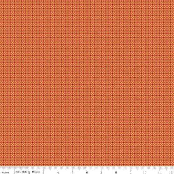 Lori Holt || Bee Dots Elvira Terracotta - Sold by the half yard