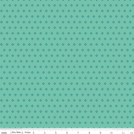 Lori Holt || Bee Dots Paula Sea Glass - Sold by the half yard