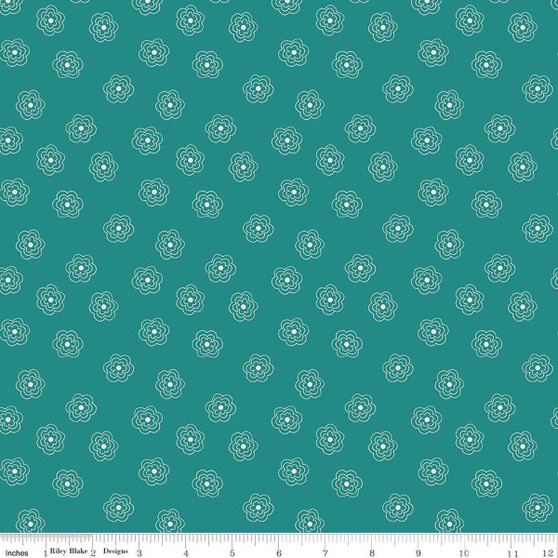  Lori Holt || Bee Dots Rose Lagoon - Sold by the half yard