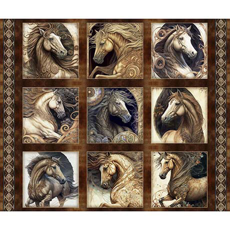 Stallion Song || Large Horse Picture Patches || Sold by the yard
