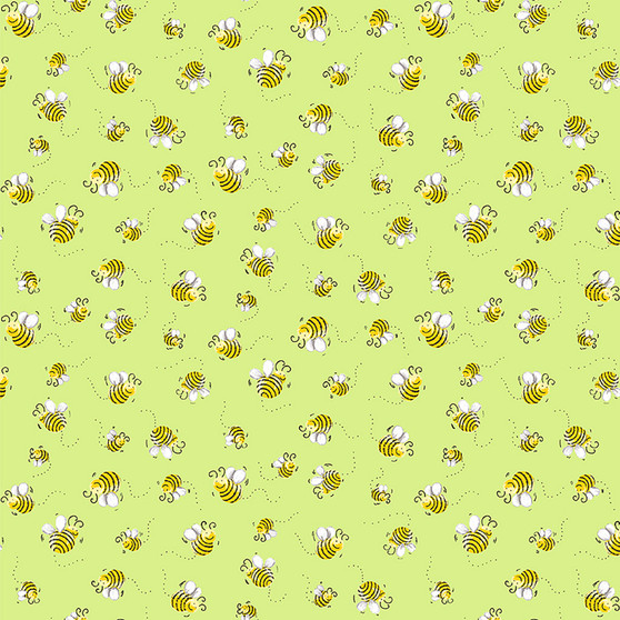 Susy Bees || SB20197-820 Green || Sold by the yard