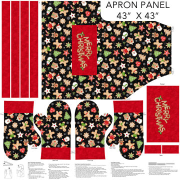 Sugar Coated 137-24 || Adult Apron Panel