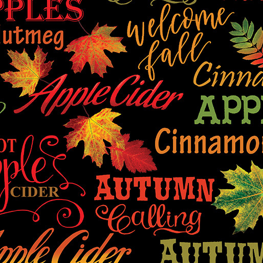 Cider House || Autumnal Words Black