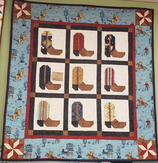 Cowboy Boots Quilt kit