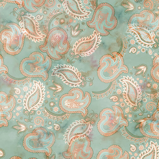 GONE COUNTRY PAISLEY SEAFOAM