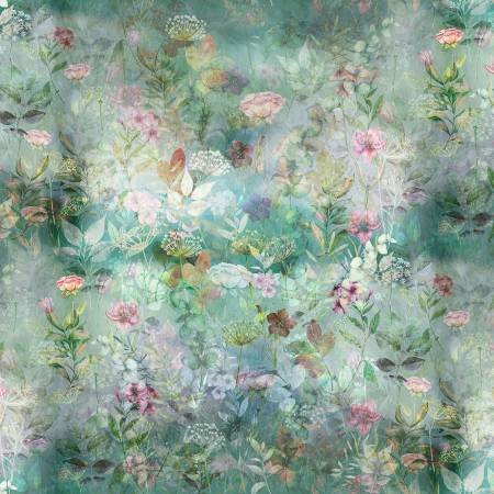 BLUSH GARDEN DUSTY BLUE 5495