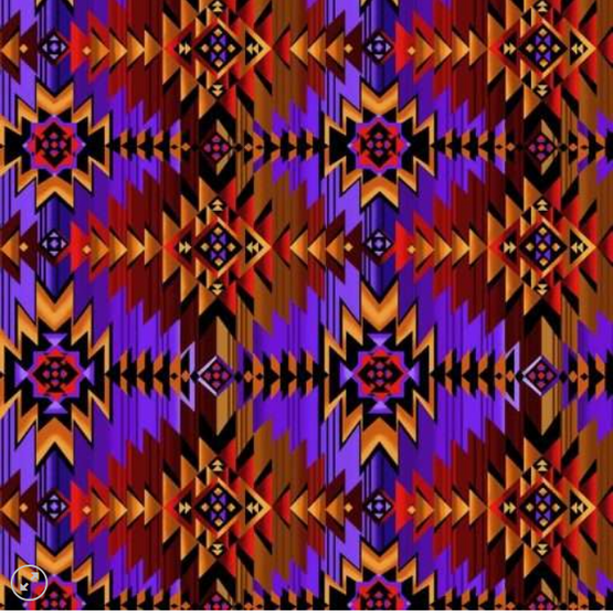 SOUTHWEST BLANKET STRIPES PURPLE