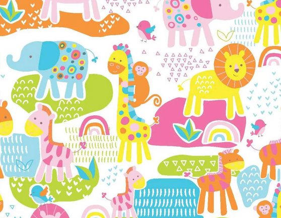 FLANNEL SAFARI ANIMALS
